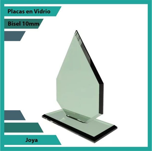 Placas Conmemorativas En Vidrio Joya Plano