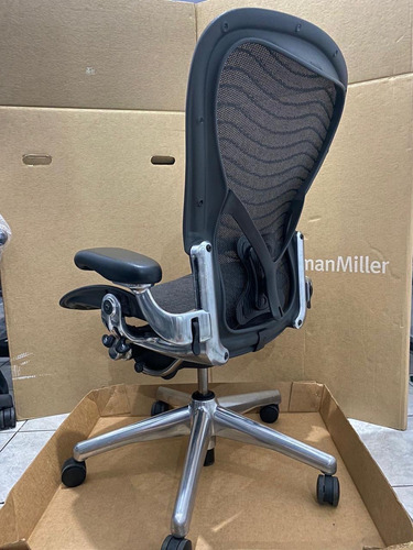 Cadeira Herman Miller Aeron C . Não Compra C Mercado De Env Grafite (Usado)