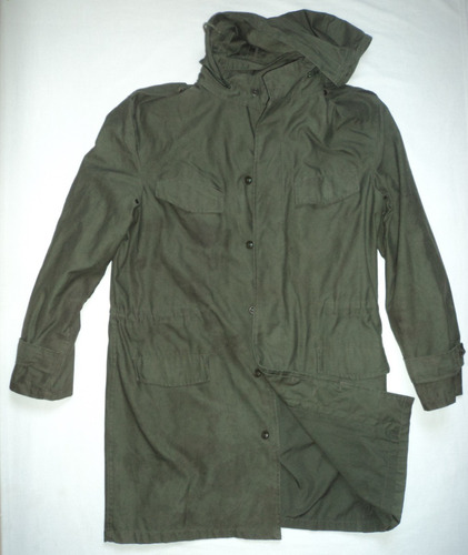 Chamarra Parka Militar Bélgica 80´s Talla M Zon_ee