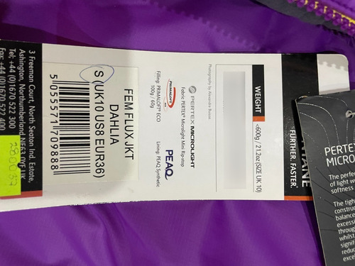 Imagen 4 de 5 de Chaqueta Montane Mujer Flux Primaloft - Talla S