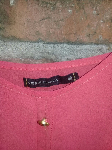 Musculosa De Gasa Coral Cuesta Blanca