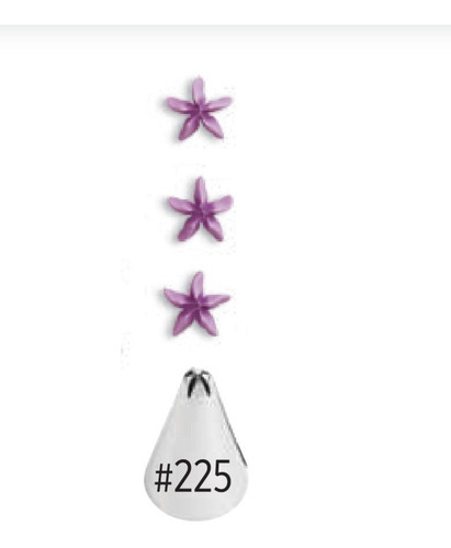 Imagen 1 de 4 de Pico Flor De Gota 225 Wilton Picos Reposteria Titanweb