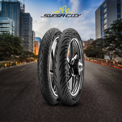 Imagen 2 de 7 de Kit Cubiertas Pirelli Super city Honda Storm 125 uso c/cam.