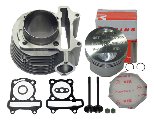 Kit Cilindro Válvula Shineray Scooter Wuyang Qt250 150cc Std