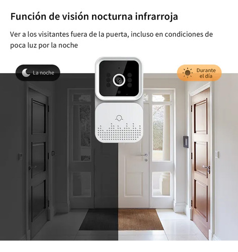 Timbre De Video Inteligente Wifi Inalámbrica Audio Cámara