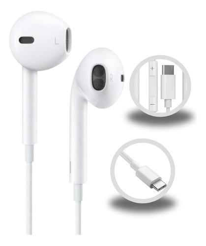 Fone de Ouvido Entrada Tipo C Kapbom KAP-750 Branco