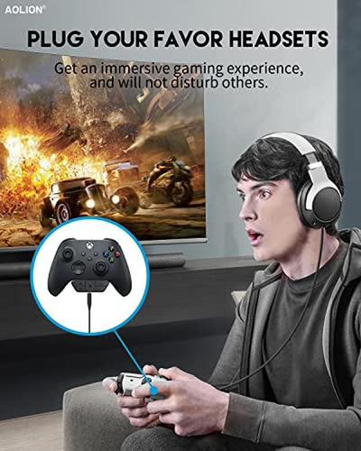 Adaptador De Auriculares Estéreo Para Mando Xbox, Micrófono
