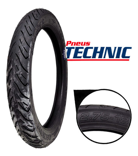 Pneu Dianteiro Technic Sport R 42p 2.75-18 Ybr 125