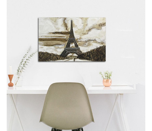 Vinilo Decorativo 20x30cm Paris Torre Eiffel Brown