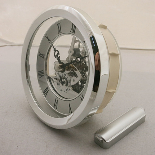 Imagem 4 de 12 de 2pcs 103mm Dial Bezel Metal Chromed Clock Assista Insert