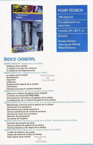 Imagen 2 de 7 de Libro Calidad En Electricidad Y Electronica-original