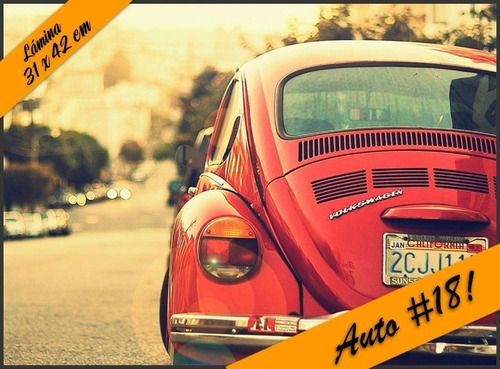 Autos Vintage Antiguos Láminas Autoadhesivas Posters 30 X 42