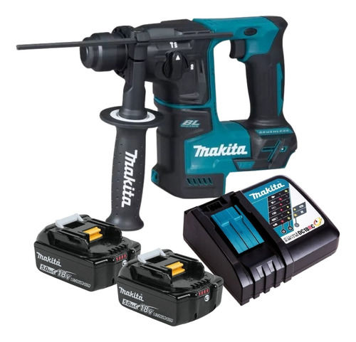 Martelete Makita Dhr171 + 2 Baterias 18v 5ah + Carreg Rapido