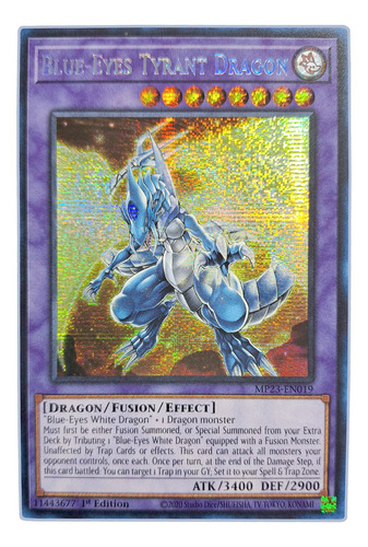 Yugi-oh! Blue-eyes Tyrant Dragon Mp23-en019 Secret