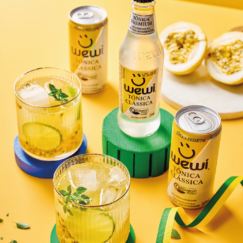 Água Tônica Clássica Orgânica Wewi Pack Com 6 Latas 269ml