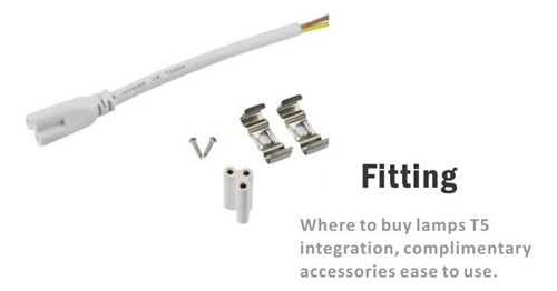 Set 2 Tubos Led T8 120cm 18w Con Base Conectores Extensibles