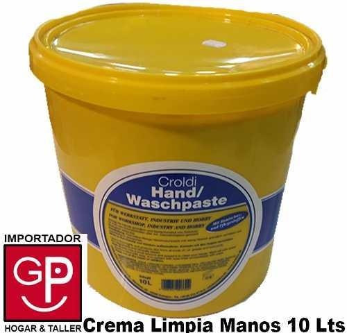 Crema Limpia  Manos 10 Lts. Para Mecánico Croldi