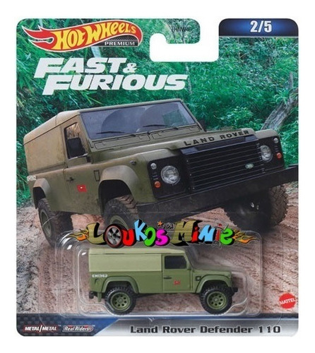 Hot Wheels Land Rover Defender Premium Velozes Furiosos 2/5 Cor Verde