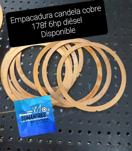 Imagen 2 de 2 de Empacadura Candela Cobre Diésel 186f Y 178f Y 192f Y 170f
