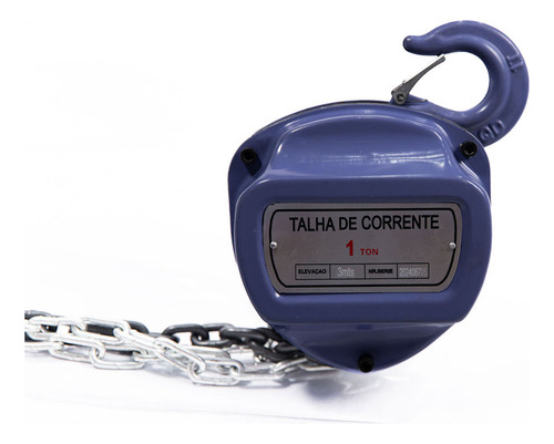 Talha Manual De Corrente Freio Duplo 1t Carga Elevação 5m