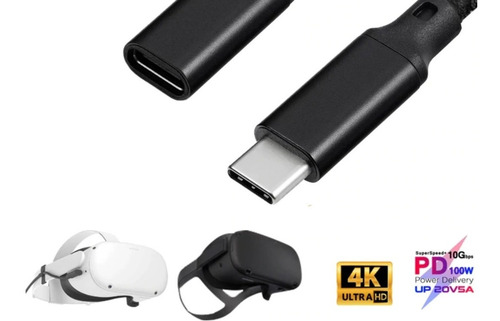 Imagem 3 de 4 de Cabo Extensor Usb-c 1 Metro