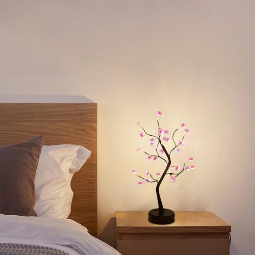 Luz De Árbol De Flor De Ciruelo Lámpara De Árbol De Flor De