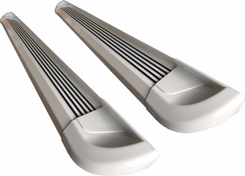 Estribos Aluminio Blanco G2 Bepo P/ Chevrolet S10 2013 2019