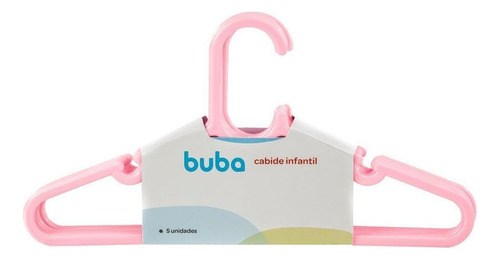 Kit Cabides Infantil Buba De Plástico Rosa 25 Unidades