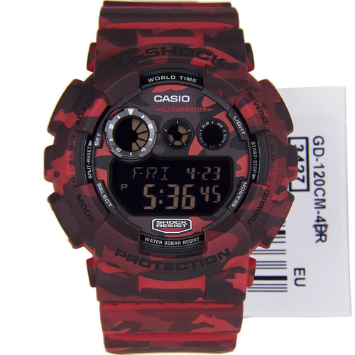 Reloj Casio G-shock Camuflado Gd-120cm-4dr - 100% Original