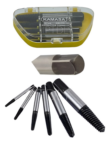 Set 5 Brocas Extractor De Tornillos Colas/chancho Kamasa