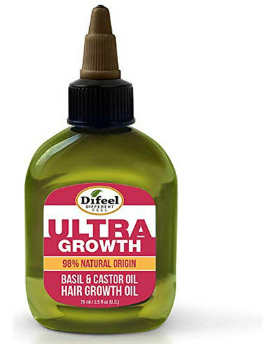Difeel Ultra Hair Growth Oil Infundido Con Albahaca Y Aceite