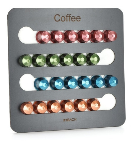Imagen 1 de 8 de Portacapsulas De Cafe Para Nespresso Organizador 24 Capsulas