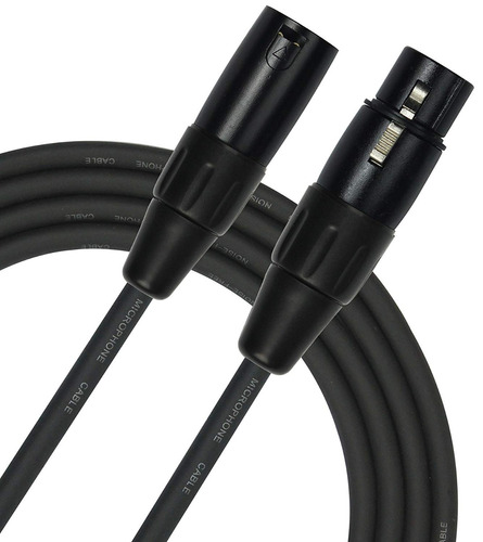 Kirlin Cable Mpc Cable De Micrófono Xlr, Negro, De 6 Pies (m