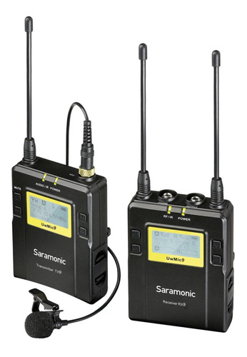 Micrófonos Saramonic UWMIC9 color negro