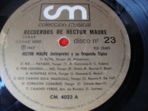 Sin Tapa Disco Hector Maure Recuerdos A T0