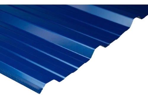 Chapa Color Azul Trapezoidal C-25 (0,5 Mm) X 10 Metros