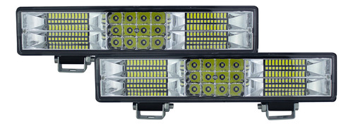 Kit De Faros 60 Leds Luz Y Estrobo Blanco Tunelight 239w