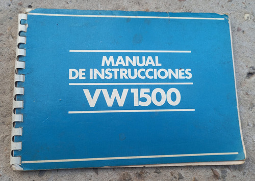 Manual Usuario Vw 1500