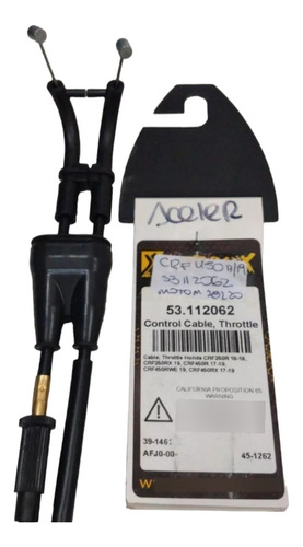 Cable Acelerador Honda Crf 250r 18-19/crf 450r 17-18 Prox 