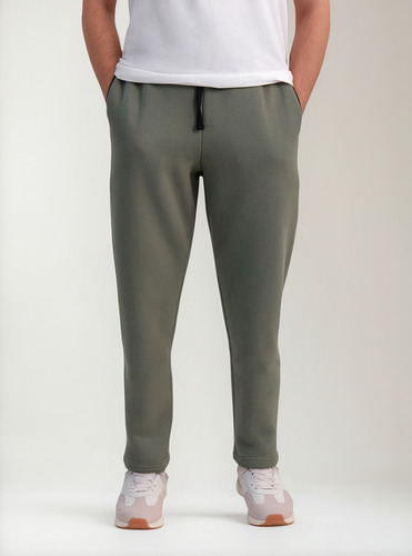 Pantalones Talles Especiales De Algodon Con Frisa Recto Duf