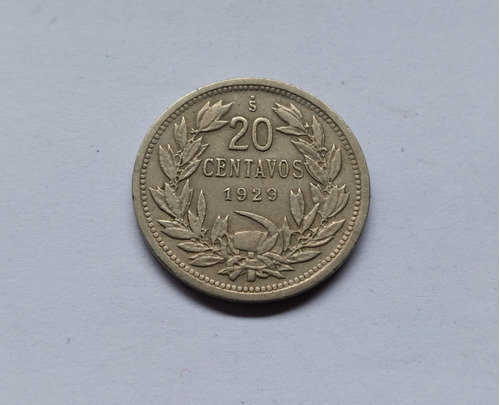 Moneda De 20 Centavos Año 1929 Km# 167.4 (o.roty)