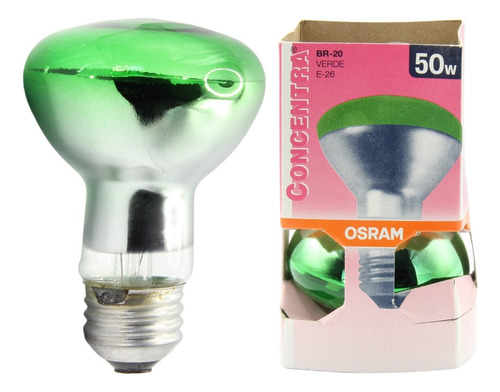 Pack De 6 Focos Osram Br20 50w 125v Verde E26 81621