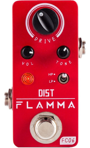 Flamma Dist Fc06 Pedal De Distorsión Para Guitarra Eléctrica