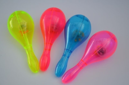 Imagen 4 de 10 de 20 Maracas Led Novedades Pack Cotillon Luminoso Combo Fiesta