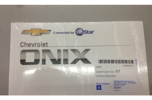 Manual Proprietario Onix Lt 2017 Original Gm + Infocard