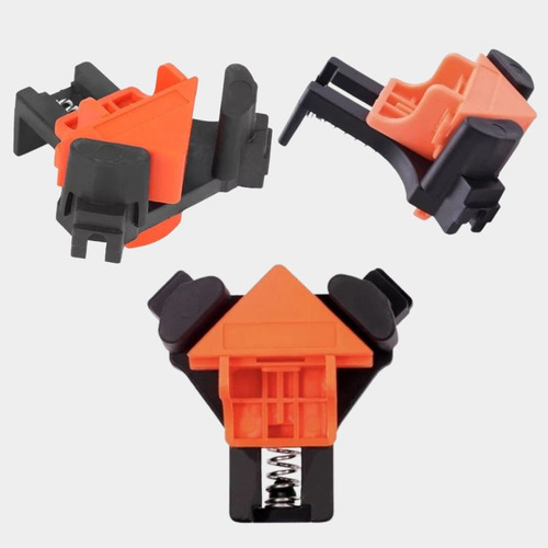 Kit 4 Pçs Sargento Angular 90ºgraus Marcenaria Aperto Rápido