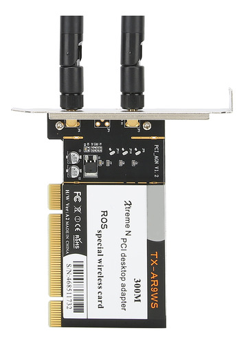 Adaptador De Escritorio Pci Wifi De 300 Mbps 802.11b G N Ina