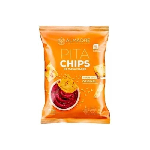 Snack De Masa Madre Pita Chips Almadre Sabor Original 170gr