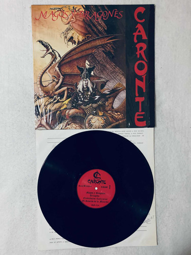 Caronte Magos Y Dragones Lp Vinyl Vinilo Mexico 1987 Avanzad