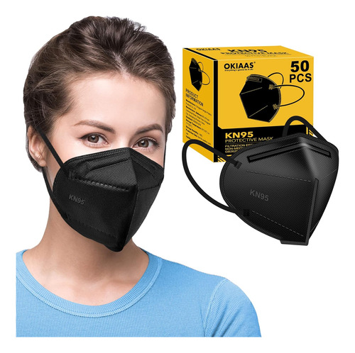 Pack De 50 Mascarillas Kn95, Mascarillas Desechables Kn...